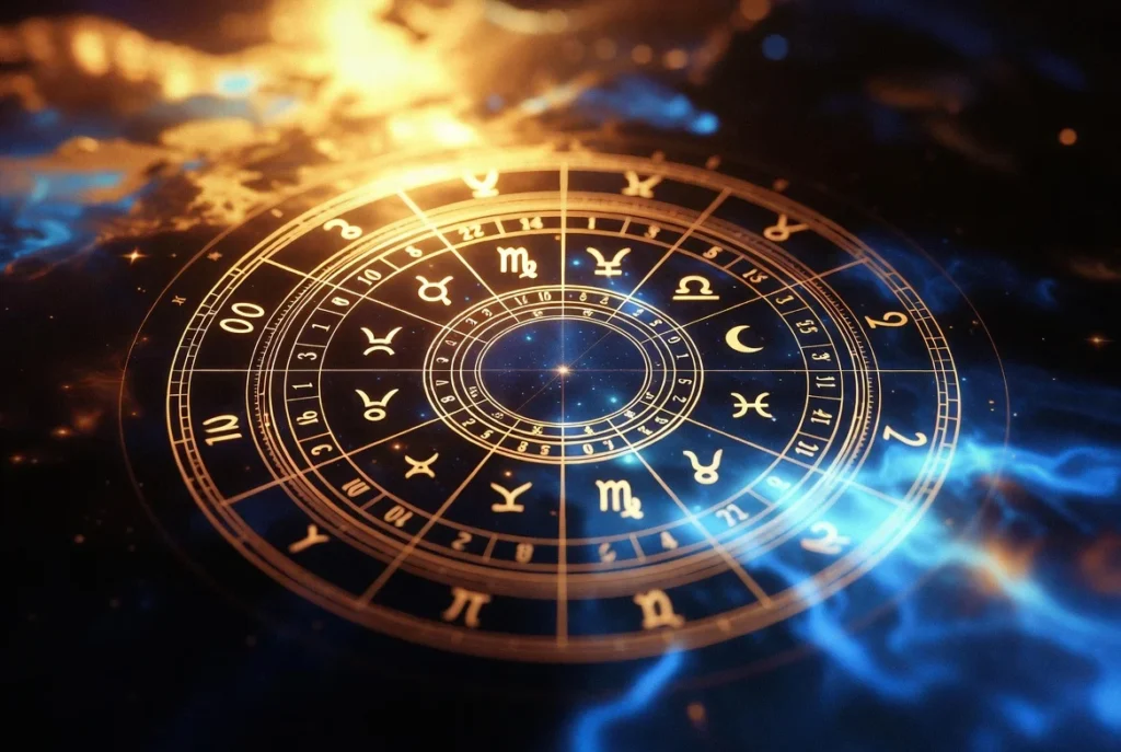 Födelsehoroskop med planeter, hus och stjärntecken – astrologisk personlighetskarta