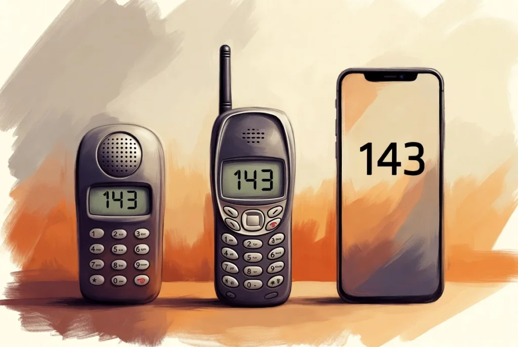 143-koden genom digitala tiders historia – från personsökare till SMS och sociala medier