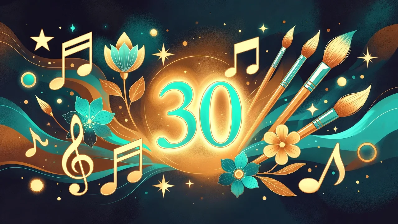 Numerologi 30 – Kreativitetens och Glädjens Siffra