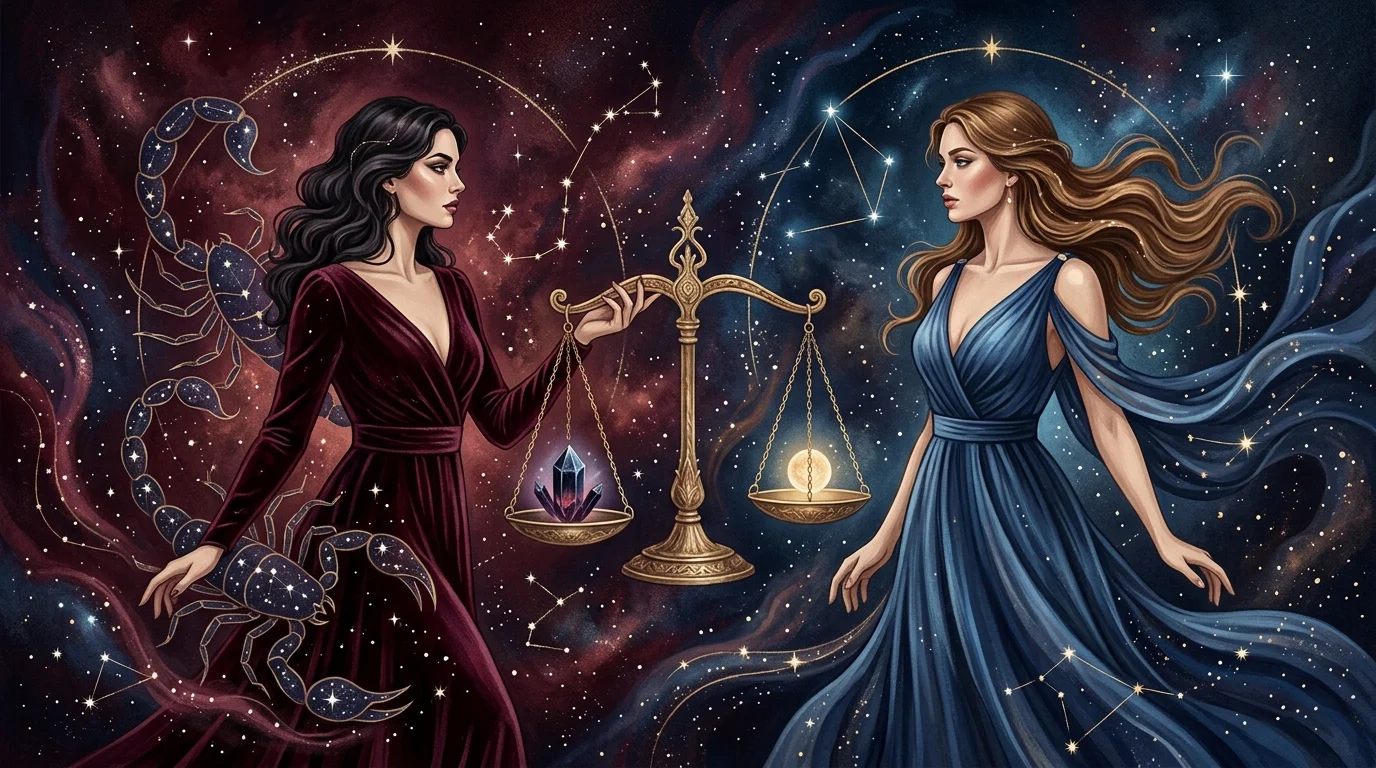 Zodiakkompatibilitet: Skorpionen och Vågen i kärlek